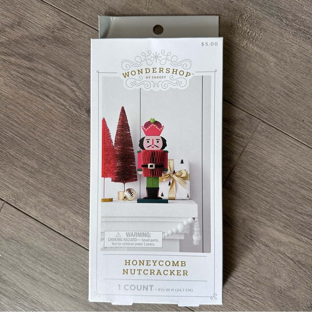 Wondershop Honeycomb Nutcracker with Red and Green Accents